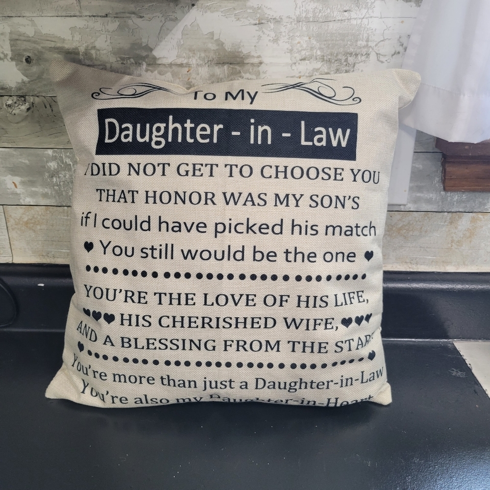 Daughter n law pillow